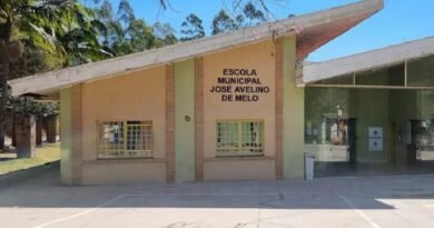 fachada escola municipal jose avelino de melo de Poços de Caldas