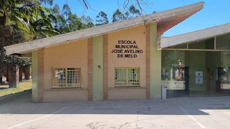 fachada escola municipal jose avelino de melo de Poços de Caldas