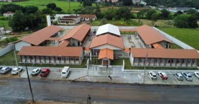 nova escola municipal de Andradas construída com dinheiro de sonegação, recuperados pelo Ministério Público