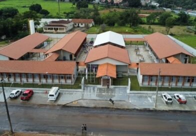 nova escola municipal de Andradas construída com dinheiro de sonegação, recuperados pelo Ministério Público