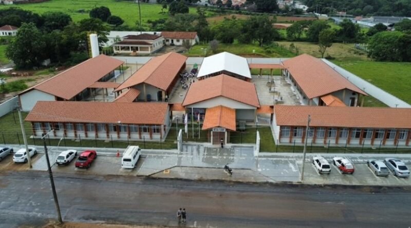 nova escola municipal de Andradas construída com dinheiro de sonegação, recuperados pelo Ministério Público