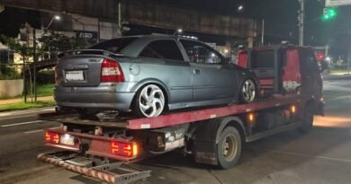 carro apreendido durante abordagem de motorista embriagado em Poços de Caldas-MG