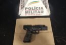 réplica de pistola usada durante ameaça familiar em Poços de Caldas-MG