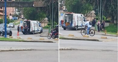 equipes do Samu e da GCM em atendimento a um morador em situação de rua