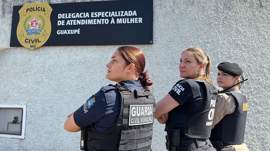 Policiais femininas da PM, Polícia Civil e GM de Guaxupé