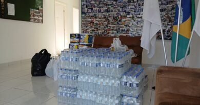 Doações arrecadadas para as vítimas das chuvas em Juiz de Fora