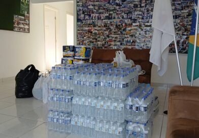 Doações arrecadadas para as vítimas das chuvas em Juiz de Fora