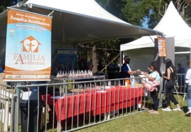 barraca da festa do trabalhador no parque municipal Antônio Molinári em Poços de Calldas