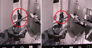 ladrão invadindo cafeteria em Andradas