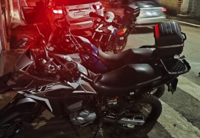 moto adulterada apreendida em Andradas