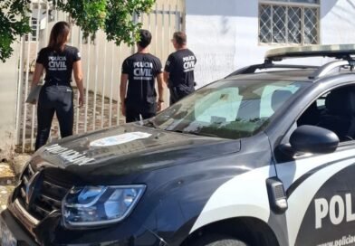 equipe da Polícia Civil durante a Operação Amparo