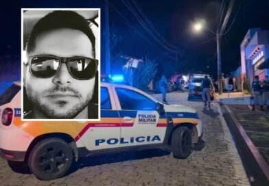 viatua da pm no local onde o sargento Rodrigo foi morto a tiros em Campo Belo MG