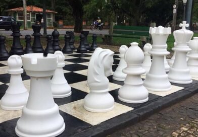 Xadrez gigante em Poços de Caldas-MG