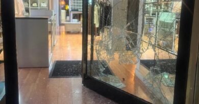 Polícia procura por ladrões que furtaram e danificaram vitrines de lojas no centro