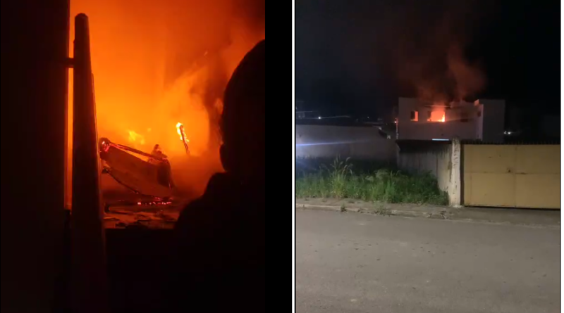 incêndio em casa de recuperação em Andradas