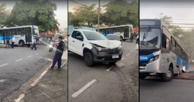 onibus desgovernado em São João da Boa Vista-SP