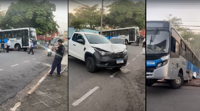 onibus desgovernado em São João da Boa Vista-SP