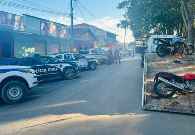 motos apreendidas durante operação em Botelhos