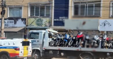 motos apreendidas durante fiscalização