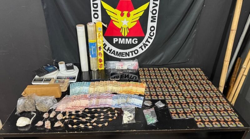 droga apreendida durante operação policial em Poços de Caldas