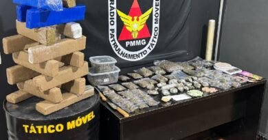 PM apreende mais de 30 quilos de drogas em chácara na zona rural de Caldas PM apreende mais de 30 quilos de drogas em chácara na zona rural de Caldas