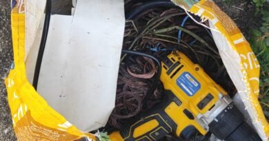 PM recupera bicicleta furtada e vários metros de fios de cobre furtados no Marco Divisório fiação e furadeira furtadas no Marco Divisório em Poços de Caldas