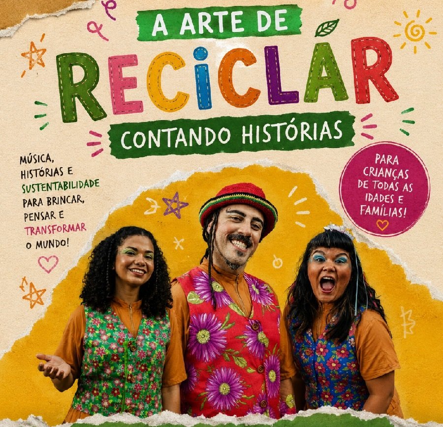 os artistas Évila dos Anjos, Gilbão Leeu e Laiene Belmonte