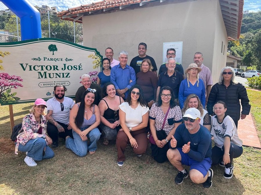 entrega da revitalização do bosque ipê