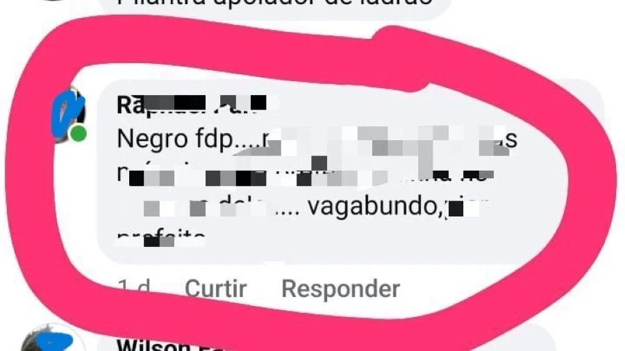 print post racista contra ex-prefeito de Poços de Caldas, Eloisio do Carmo Lourenço