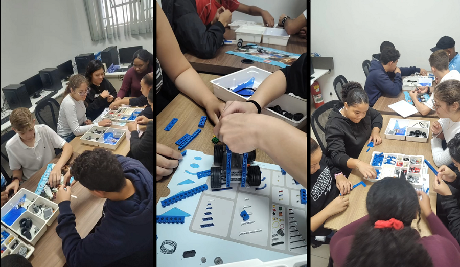 alunos do projeto jovens em ação