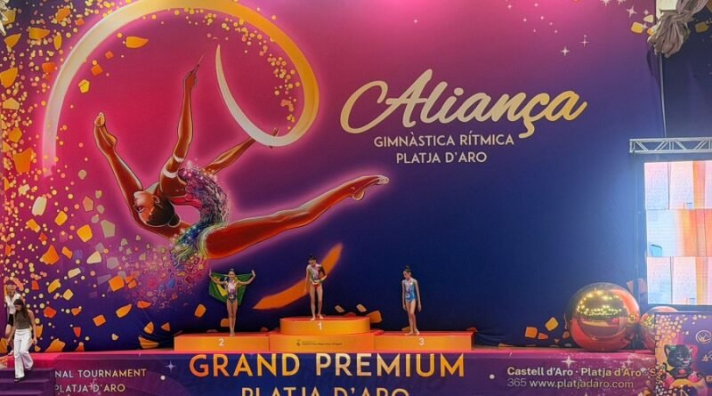 Ginasta poços-caldense se prepara para os campeonatos Mineiro e Brasileiro de Ginástica Rítmica ginasta luana abraão
