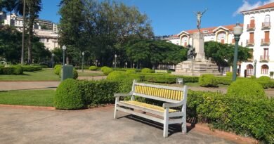 Previsão do tempo em Poços de Caldas-MG praça pedro sanches