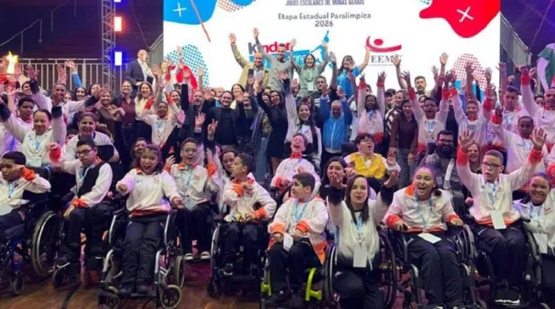 Abertura da Etapa Estadual das modalidades paralímpicas dos JEMG é marcada pela emoção e inclusão paratletas durante abertura da etapa paralimpica dos JEMG