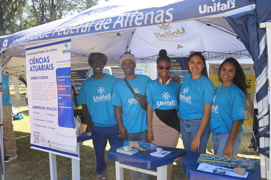 Estudantes do curso de Ciências Atuariais, do campus da Unifal de Varginha