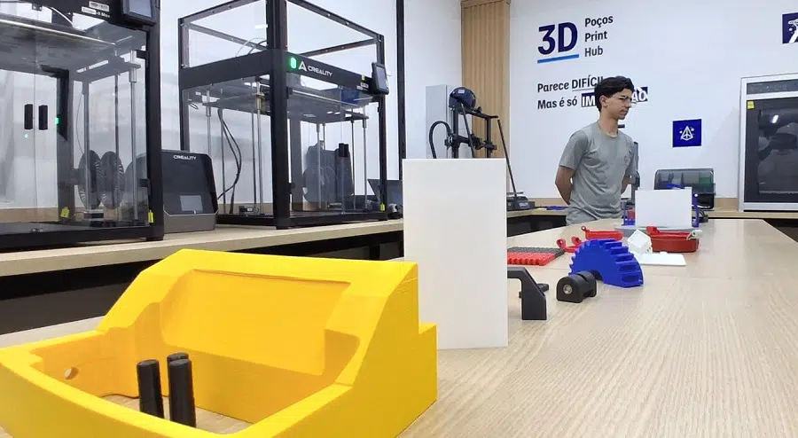 sala de impressoras 3 D da da Danone