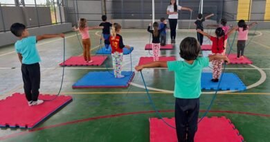 Projeto “Rítmica na Infância” estimula o desenvolvimento psicomotor de crianças no CEI Prof.ª Maria Cláudia Prezia Machado projeto ginastica ritimica