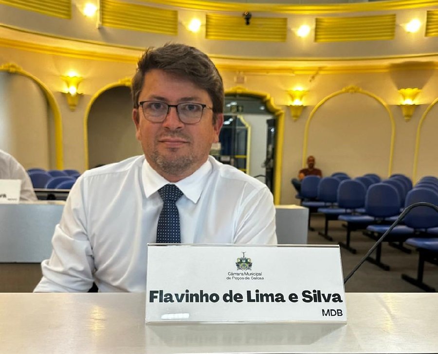 vereador Flavinho da Câmara Municipal de Poços de Caldas